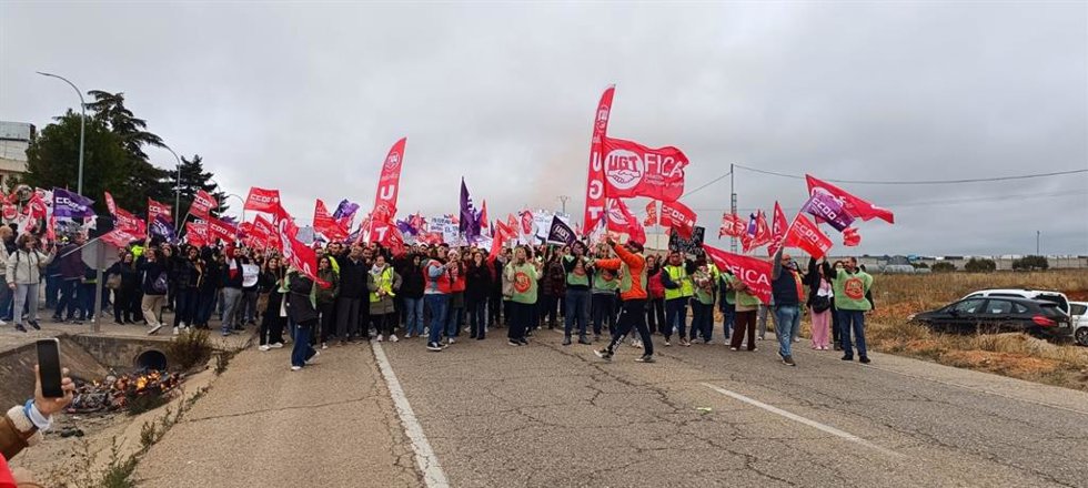Primera jornada de huelga en Mahel en Motilla del Palancar.
