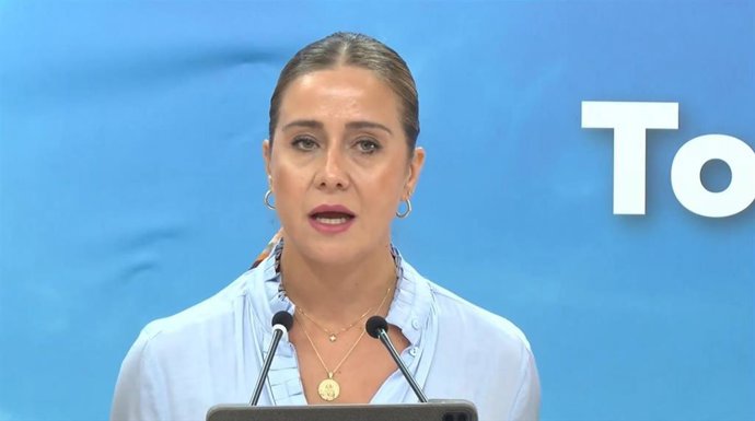Sofía Acedo, este jueves, en una rueda de prensa