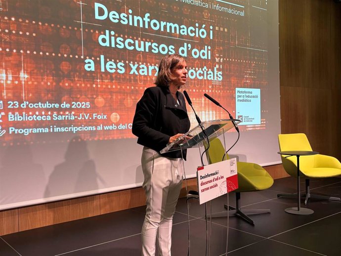 La vicepresidenta del CAC Laura Pinyol