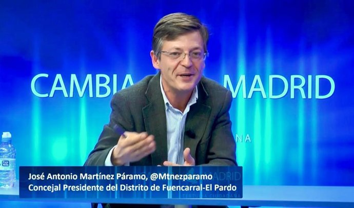 El concejal presidente del distrito madrileño de Fuencarral-El Pardo y titular del Área Delegada de Limpieza y Zonas Verdes, José Antonio Martínez Páramo,
