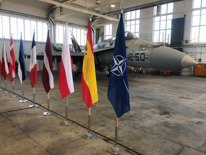 Caças da 12ª Ala, uma unidade da Força Aérea Espanhola