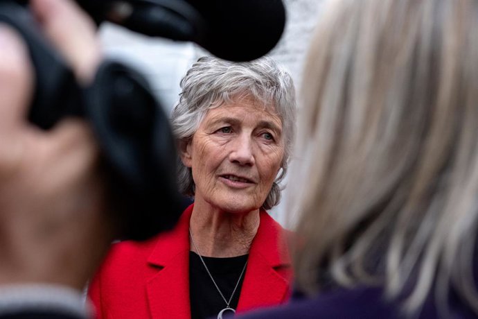 La candidata a las presidenciales de Irlanda Catherine Connolly en una imagen de archivo.