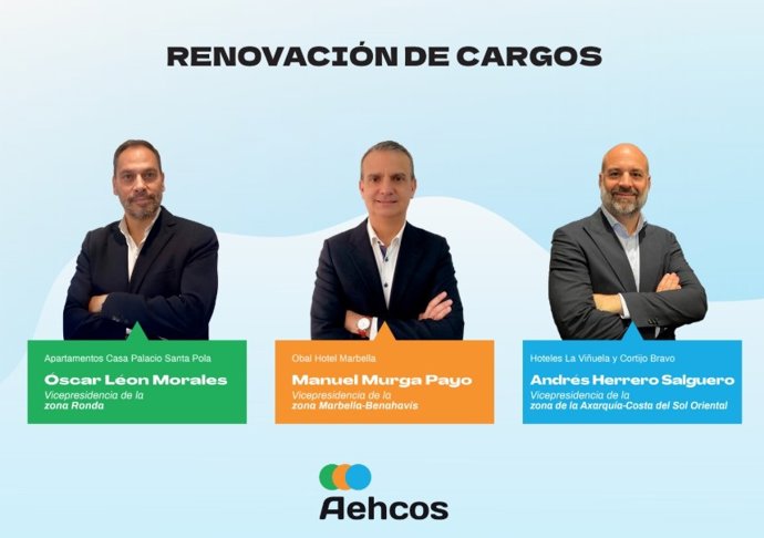 Aehcos ha renovado parte de su junta de gobierno en tres de las zonas más importantes de la provincia: Ronda; Marbella-Benahavís y Axarquía-Costa del Sol Oriental