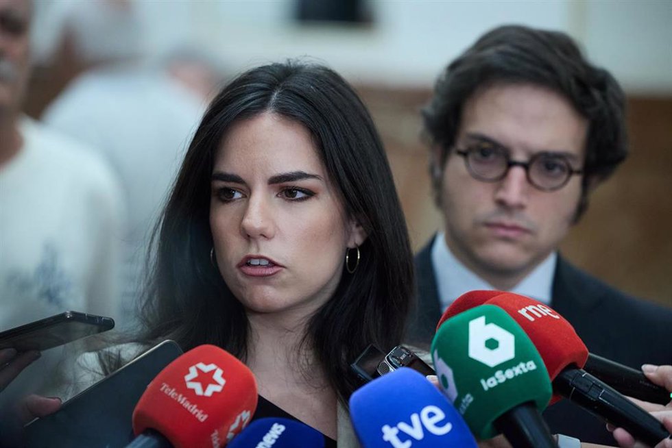 Archivo - La portavoz de Vox, Pepa Millán, en imagen de archivo.