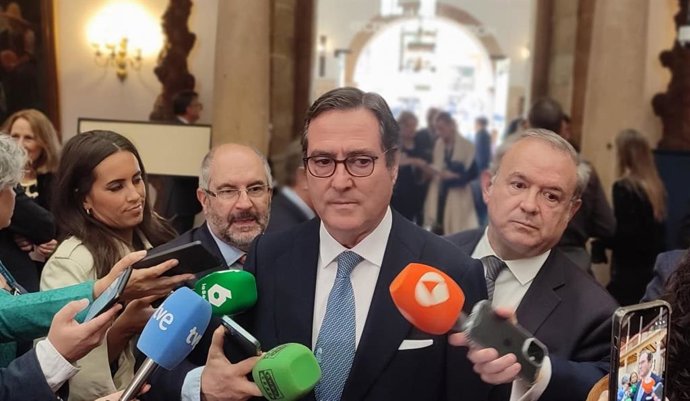 El presidente de la CEOE, Antonio Garamendi.