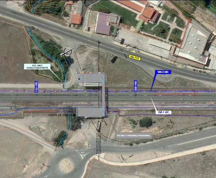 Zona donde se va a instalar la nueva pasarela peatonal que facilitará la accesibilidad.