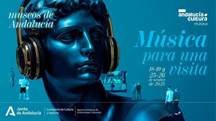 Cartel del ciclo ‘Música para una visita’ en Almería.