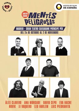 Las funciones comenzarán el viernes 24 y el sábado 25 de octubre con las actuaciones de Ana Morgade, Leo Harlem, Eva Hache y David Cepo. El domingo 26 de octubre el espectáculo contará con Eva Hache, David Cepo, Álex Clavero y Leo Harlem.
