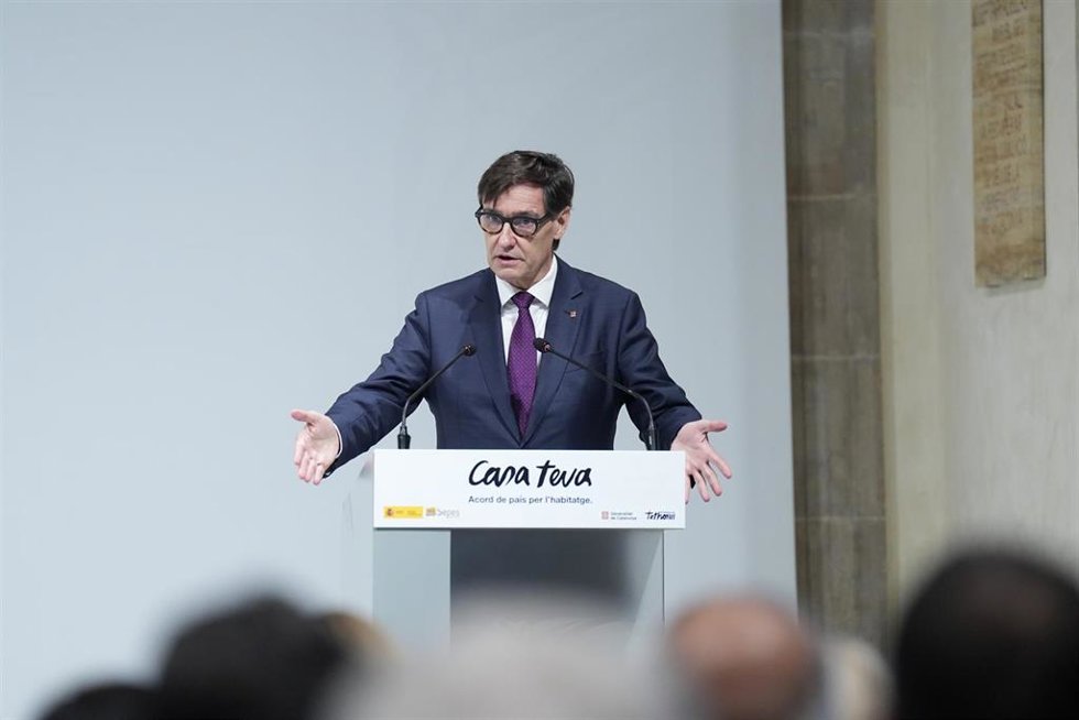 El presidente de la Generalitat, Salvador Illa, en una imagen de archivo