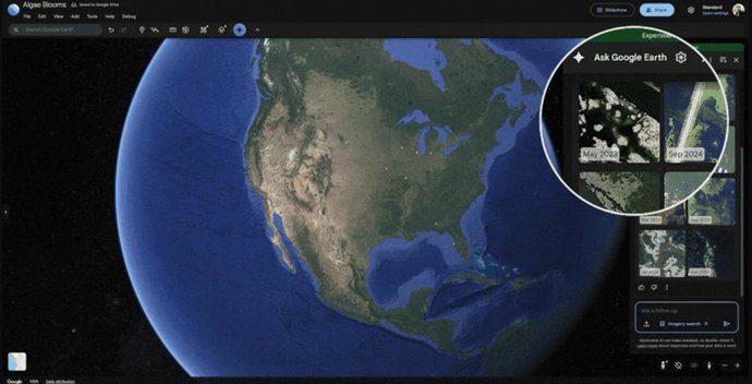 IA do Google Earth com recursos de raciocínio