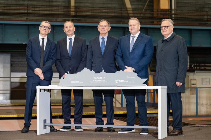 Royal Caribbean comienza la construcción del séptimo barco de la clase Oasis que debutará en 2028