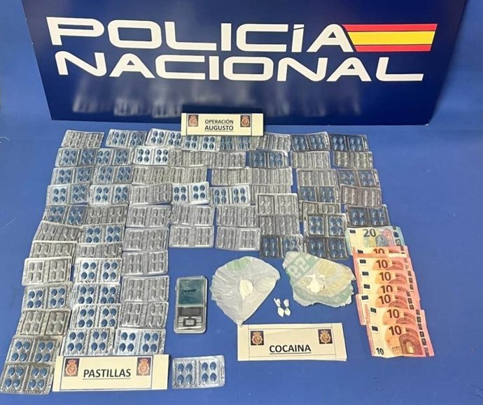 Droga incautada en la operación 'Augusto' desarrollada en Burgos.