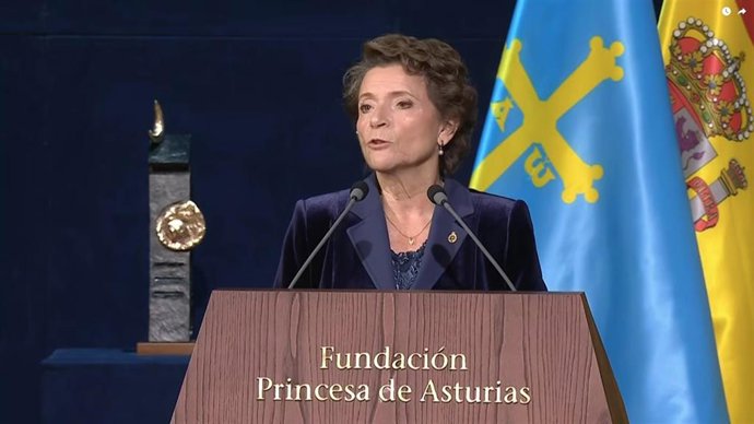 La presidenta de la Fundación Princesa de Asturias, Ana Isabel Fernández.