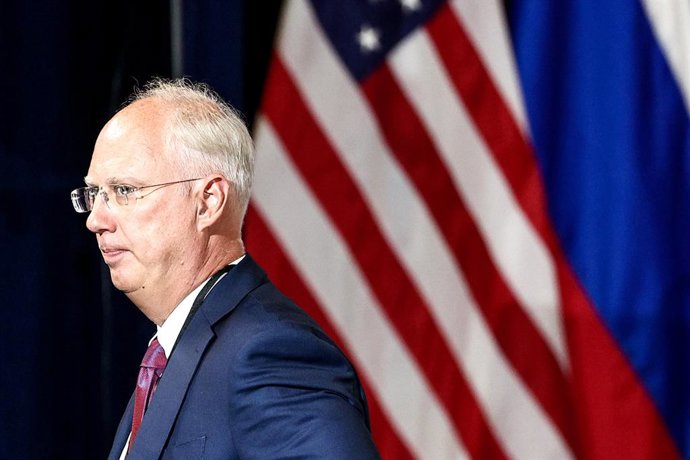 Archivo - USA, ANCHORAGE - AUGUST 15, 2025: Kirill Dmitriev, Special Presidential Envoy for Investment and Economic Cooperation with Foreign Countries, CEO, Russian Direct Investment Fund (RDIF), arrives for a joint press conference by Presidents Donald T