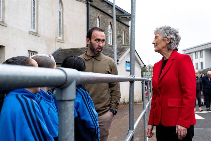 La candidata a las elecciones presidenciales de Irlanda Catherine Connolly.