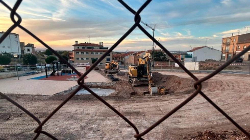 Obras de la promoción de alquiler asequible en Alfaro