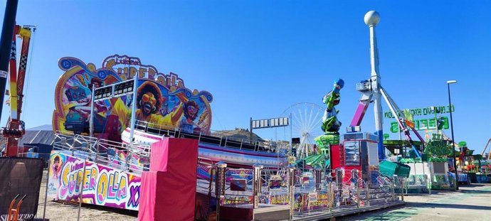 Una de las atracciones del recinto ferial de Valdespartera.
