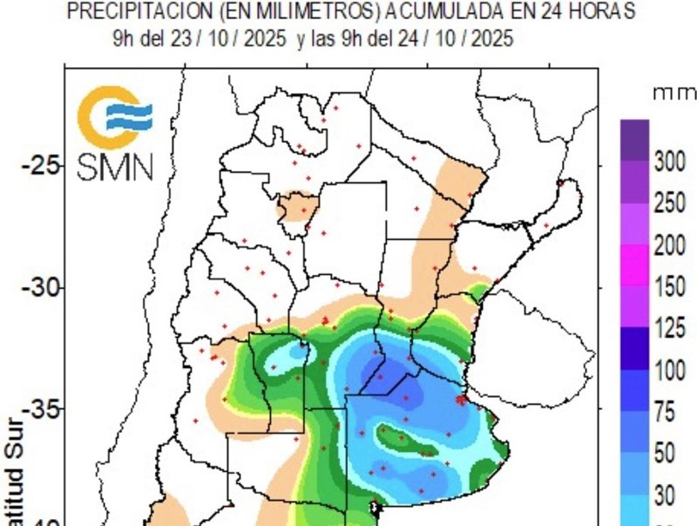 Temporal y precipitaciones en Buenos Aires