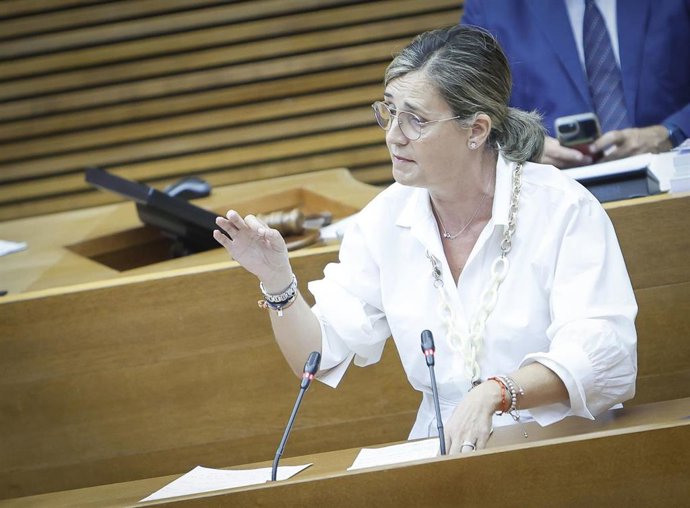 Archivo - La portavoz de Política Social del Grupo Popular en Les Corts y vicesecretaria de Política Social del PPCV, Elena Bastidas