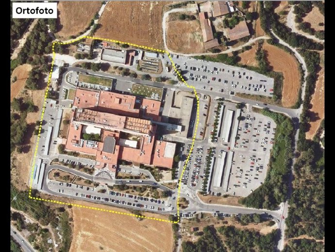 Vista ortogonal de l'Hospital de Terrassa (Barcelona)
