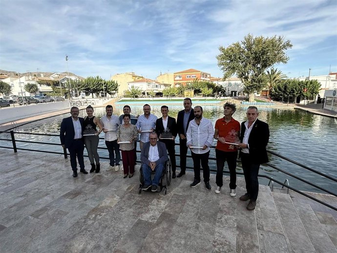 Acto de la Asociación Banco de Libros de Tíjola (Almería).