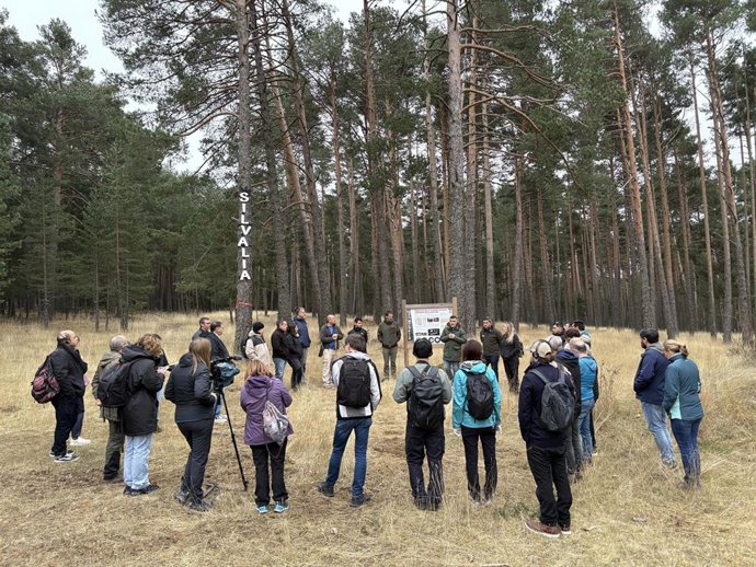 Acto desarrollado en el parque micológico Sierra de Albarracín