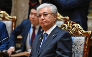 October 10, 2025, Dushanbe, Tajikistan: Kazakhstan President Kassym-Jomart Tokayev listens during the Council of Heads of State of the Commonwealth of Independent States summit meeting at the Palace of the Nation, October 10, 2025 in Dushanbe, Tajikistan.