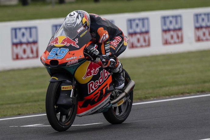 99 RUEDA José Antonio (spa), Red Bull KTM Ajo, action during the 2025 Moto3 Liquid Moly Australian Motorcycle Grand Prix on the Philip Island Circuit from October 17 to 18, in Phillip Island, Australia - Photo Studio Milagro / DPPI