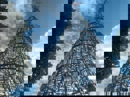 Luces navideñas instaladas