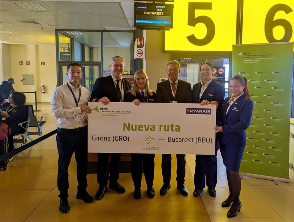 El Aeropuerto de Girona-Costa Brava estrena una nueva ruta con Bucarest