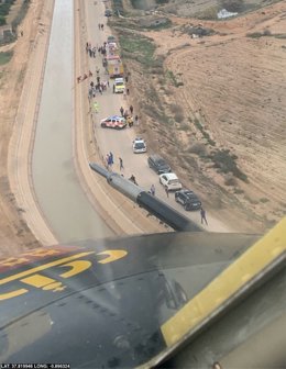 Imagen aérea de la zona donde ha sido encontrado el cuerpo sin vida