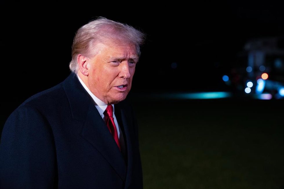 El presidente de Estados Unidos, Donald Trump, antes de iniciar su viaje oficial a Malasia (archivo)