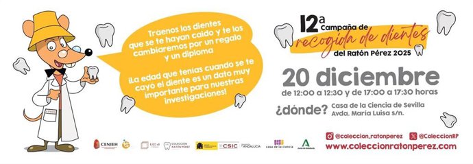 Cartel de la campaña 'Colección Ratón Pérez" impulsada Centro Nacional de Investigación sobre la Evolución Humana (Cenieh)