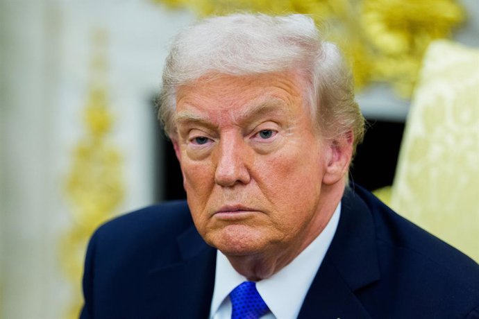 O presidente dos EUA, Donald Trump, no Salão Oval da Casa Branca (arquivo).