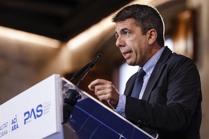 El president de la Generalitat, Carlos Mazón, en imagen de archivo
