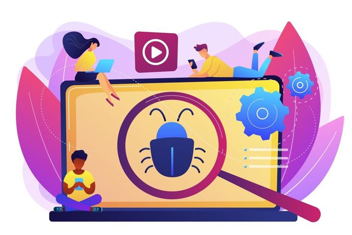 Malware em um computador.