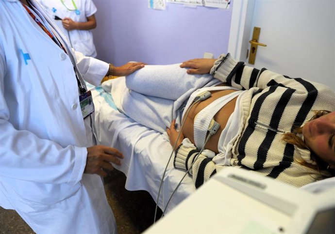 Madre gestante en el Hospital Germans Trias.