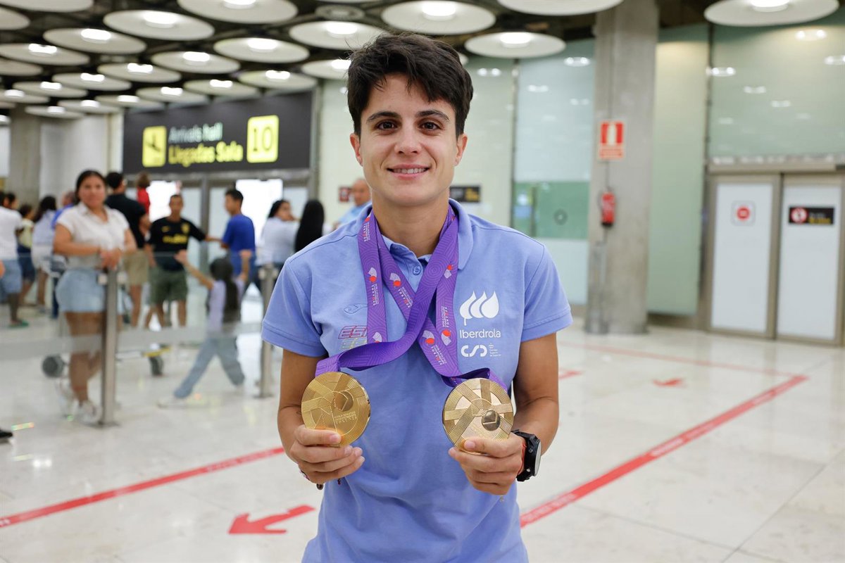 The Spanish María Pérez, nominated for athlete of the year outside the stadium by World Athletics