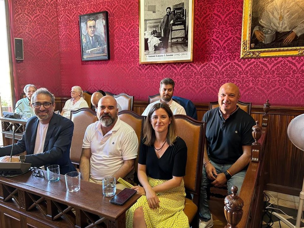 Grupo municipal del PSOE Llucmajor en un pleno