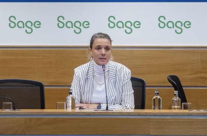 La presidenta de CEPYME, Ángela de Miguel Sanz, durante el Encuentro Informativo ‘Unlocking growth.