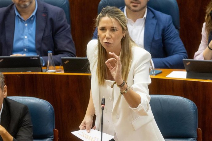 La portavoz del PSOE en la Asamblea, Mar Espinar.