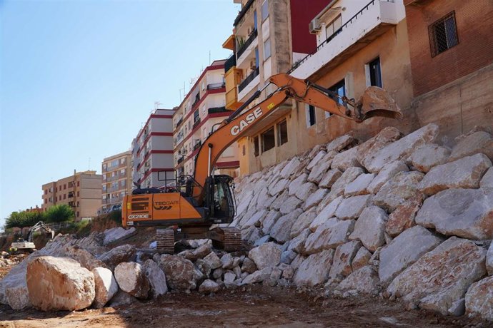 Obras en el barranco del Poyo