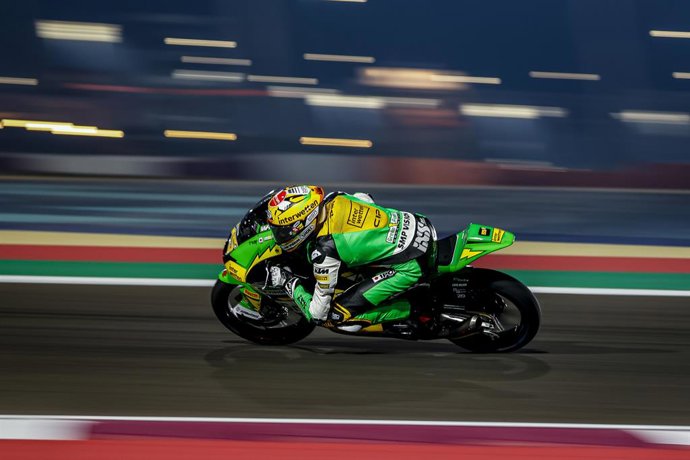 Archivo - 55 DETTWILER Noah (Swi), CIP Green Power, em ação durante o 2025 Moto3 Qatar Airways Grand Prix of Qatar no Losail International Circuit de 11 a 13 de abril, em Lusail, Qatar - Foto Paulo Maria / DPPI