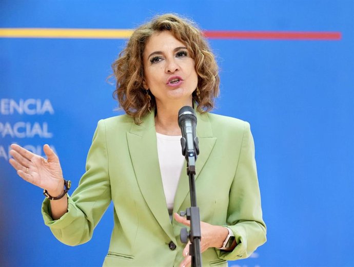 La vicepresidenta primera del Gobierno y ministra de Hacienda, María Jesús Montero.