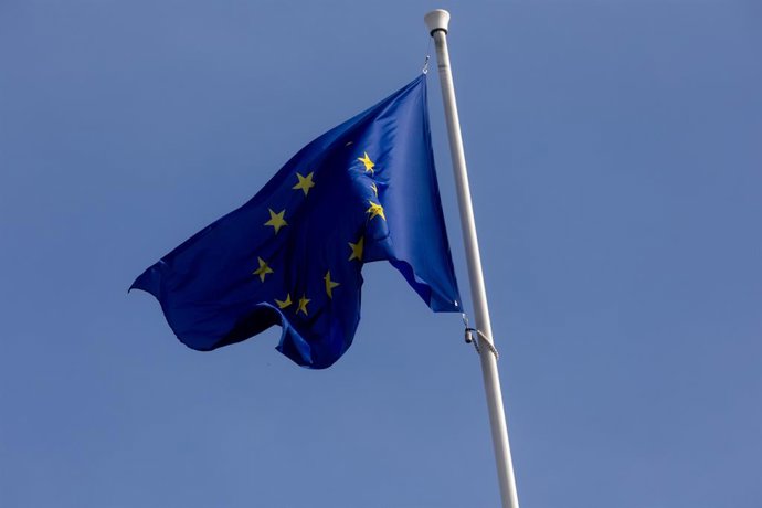 Archivo - Arquivo - Imagem de arquivo da bandeira da UE.