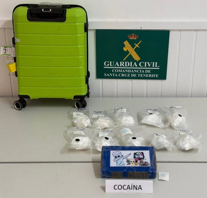 Cocaína intervenida en el aeropuerto de La Palma
