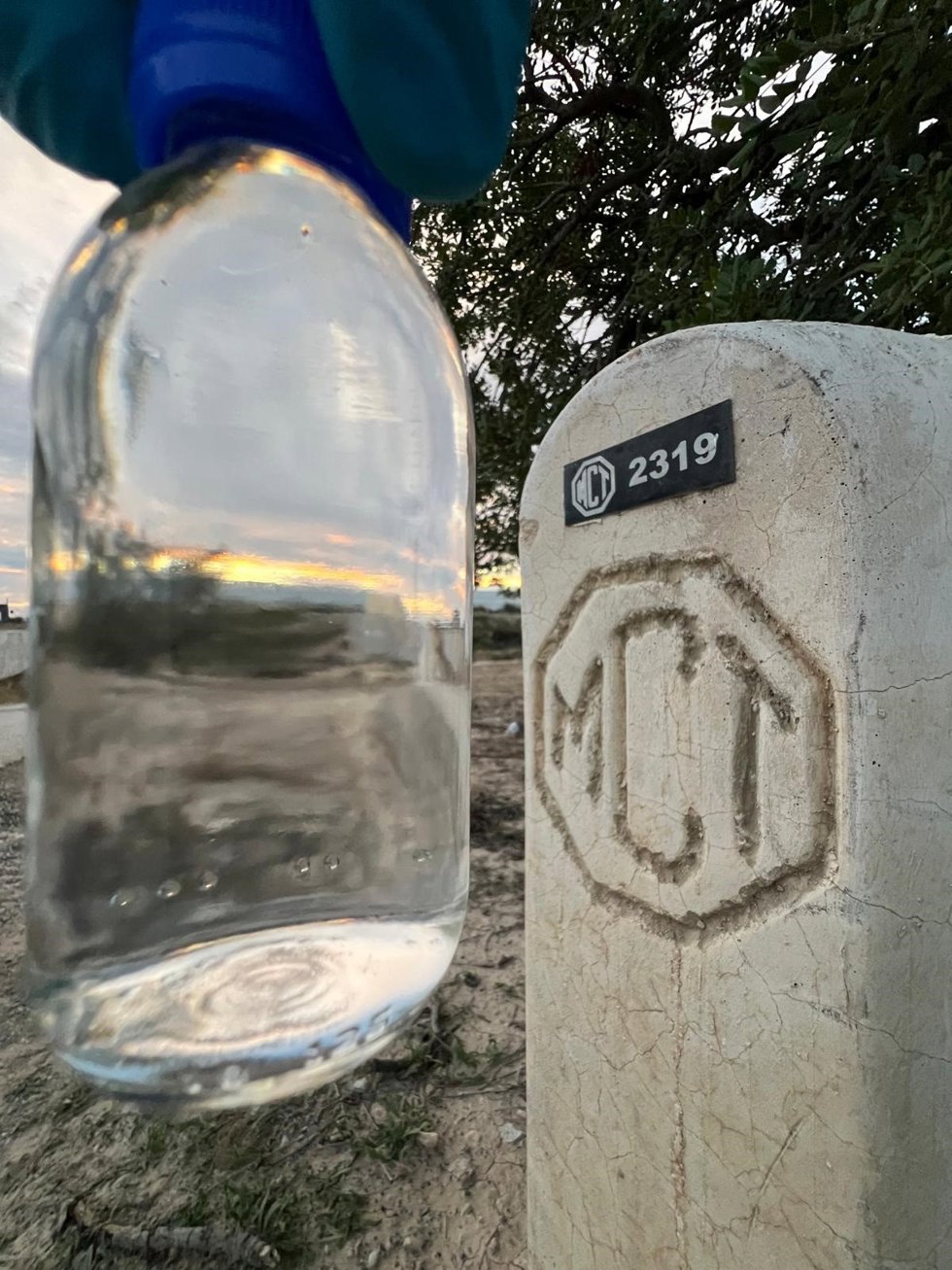 Muestra de agua apta en el canal de la MCT