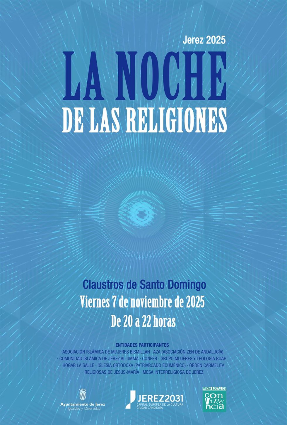 Cartel de la Noche de las Religiones.
