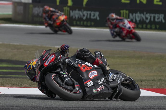 Archivo - 01 MARTIN Jorge (spa), Aprilia Racing Team Gresini, Aprilia RS-GP 2025, action during the 2025 MotoGP Monster Energy Grand Prix of Catalunya, on the Catalunya circuit of Barcelona, from September 5 to 7, in Spain - Photo Studio Milagro / DPPI