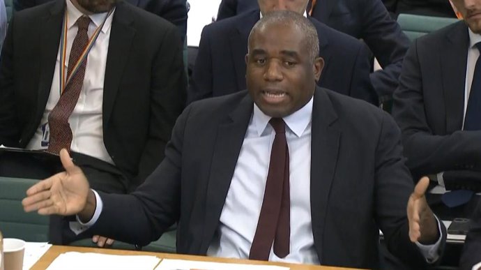 Archivo - El ministro de Justicia británico, David Lammy